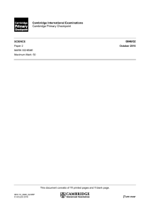 Primary-Checkpoint-Science-0846-October-2016-Paper-2-MS