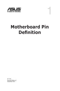 Motherboard Pin Definition Technical Manual