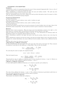Symmetry and Skewness in Statistics: Coefficients & Examples