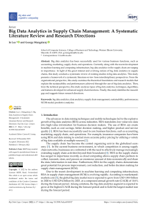 Big Data Analytics in Supply Chain Management Review