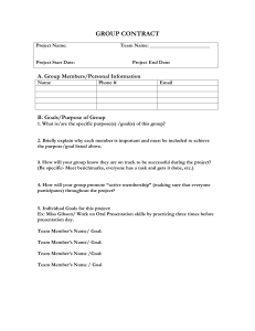 Group Project Contract Template | Team Agreement & Roles