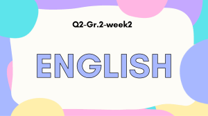 Grade 2 English Lesson: Rhymes, Nouns, CVCe Words & Reading Comprehension