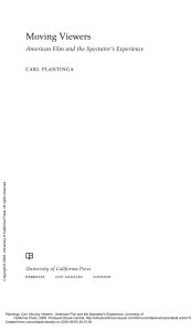 Moving Viewers: American Film & Spectator's Experience | Carl Plantinga