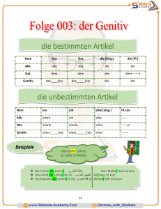 Deutsch Genitiv: Artikel, Beispiele & &Uuml;bungen f&uuml;r Anf&auml;nger