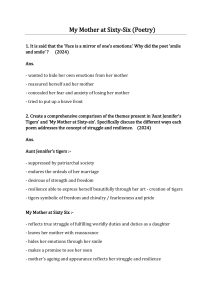 My Mother at Sixty-Six Poem Analysis & CBSE Board Questions