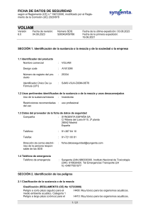 Ficha de Datos de Seguridad VOLIAM