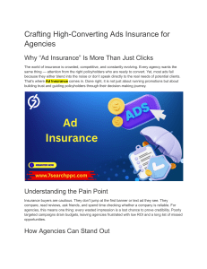High-Converting Insurance Ads: Strategies for Agencies