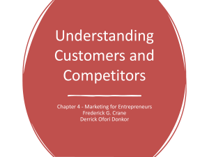 Understanding Customers & Competitors: Marketing for Entrepreneurs