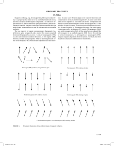 Organic Magnets: Properties, Types, and Critical Temperatures
