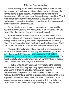 Effective Communication Skills: Understanding Emotion & Intentions