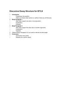 IELTS Discursive Essay Structure & Example | Academic Writing Guide