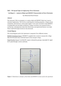 Analysis of Diode and MOSFET Characteristics in Power Electronics
