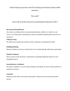 Charlie Munger's 25 Psychological Tendencies for Better Decisions