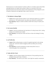 Reminiscences of a Stock Operator: 20 Timeless Trading Lessons Summary