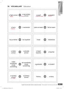 English Vocabulary: Education Terms
