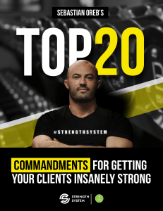 Top 20 Strength Commandments for Personal Trainers