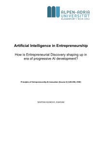 AI in Entrepreneurship: Discovery in the AI Era