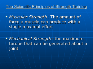 Scientific Principles of Strength Training