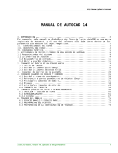 Manual de AutoCAD 14: Comandos b&aacute;sicos de dibujo mec&aacute;nico