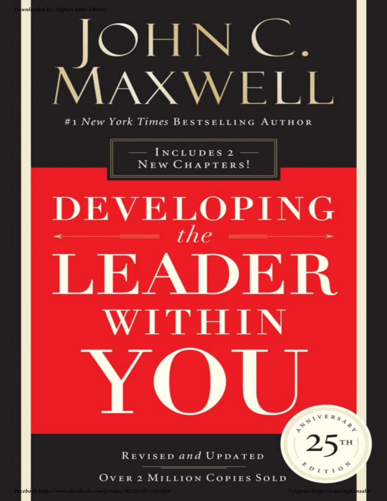 Developing the Leader Within You 2.0 by John C. Maxwell