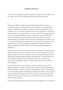 Amazon Platform Strategy: Advantages & Risks for Retailers