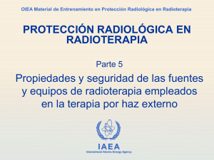 Protecci&oacute;n Radiol&oacute;gica en Radioterapia: Terapia de Haz Externo