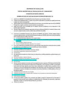 Examen Derecho Mercantil: SOFIPOS y Entidades Financieras