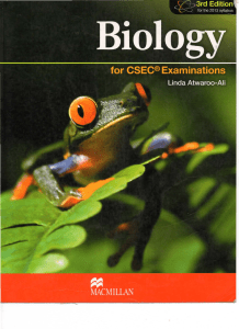 CSEC Biology Textbook Macmillan