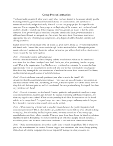 Brand Audit Group Project Instructions | Marketing Course Assignment