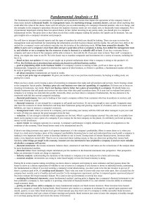 Fundamental Analysis (FA): Guide to Company Valuation & Investing