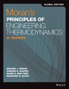 Moran's Principles of Engineering Thermodynamics SI Version