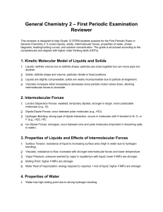 General Chemistry 2 First Periodic Exam Reviewer for STEM Students
