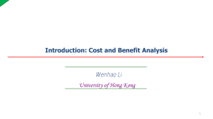 Cost and Benefit Analysis: Economic Principles & Decision Making