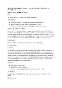 Hooke's Law Spring Scale Experiment: High School Physics