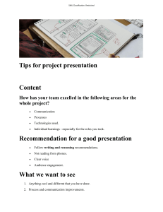 Project Presentation Tips & Guidelines for University Students
