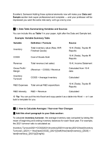 Academic Guide: Data & Sample Section for Financial Analysis