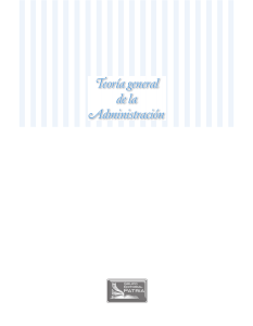 Teoria general de la Administracion