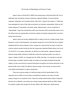 Japan's WWII Views in Manga: A Historical Analysis (1950s-Today)