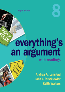 (8) Andrea A. Lunsford  John J. Ruszkiewicz  Keith Walters - Everything’s an Argument with Readings (8th Edition)-Bedford Books (2018)