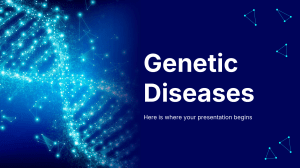 Genetic Diseases Presentation Template: Symptoms, Risks & Treatments