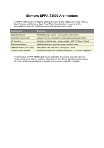 Siemens SPPA-T3000 DCS Architecture Overview