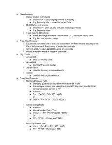 Fixed Income Securities: Formulas & Classifications