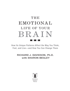 The Emotional Life of Your Brain: Book Excerpt