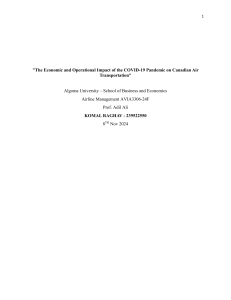 COVID-19 Impact on Canadian Air Transportation
