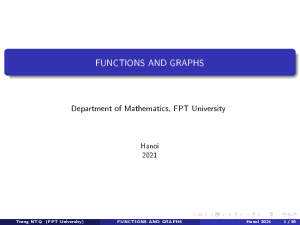 Functions and Graphs Presentation