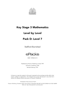 KS3 Maths Level 7 Workbook: Number & Algebra