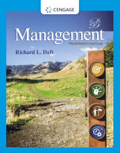 Management 14th Edition Textbook by Richard L. Daft