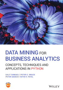 Data Mining for Business Analytics in Python
