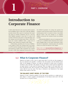 Corporate Finance Introduction: WeWork Case Study
