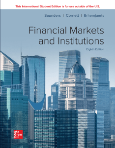 Financial Markets & Institutions Textbook, 8th Edition